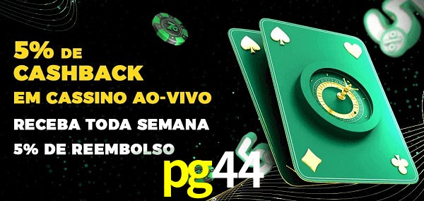 Promoções do cassino ao Vivo pg44